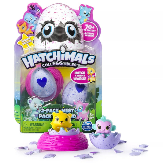 Hatchimals Colleggtibles with Nest Playset (2 Pack) (Styles vary)