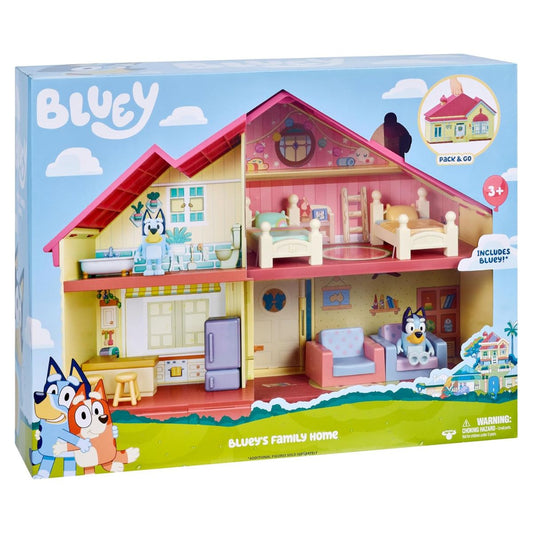 Bluey Family Home Playset with Bluey Adjustable Figure