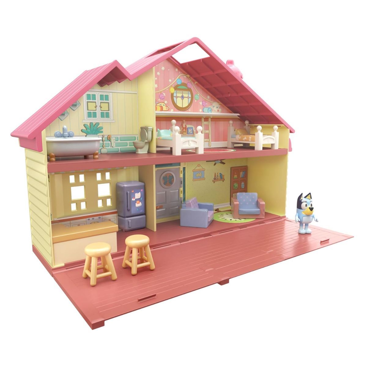 Bluey Family Home Playset with Bluey Adjustable Figure