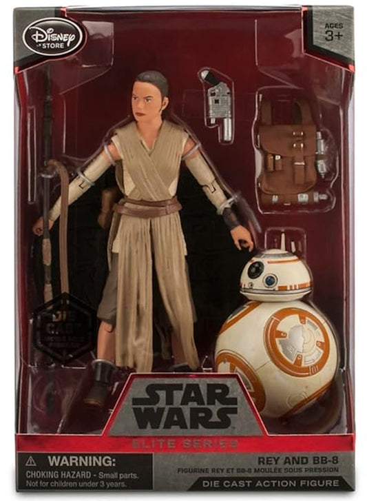 Disney Store Star Wars Elite Series Rey and BB8 Exclusive Die cast Figure