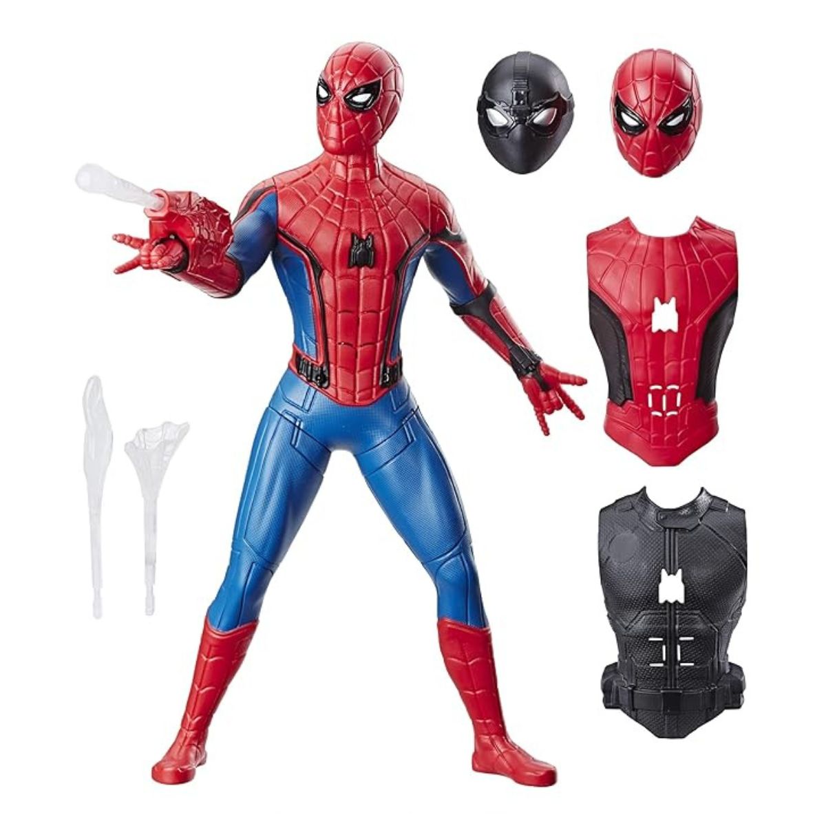 Marvel SPIDER-MAN Far From Home Movie Deluxe 13-Inch-Scale Web Gear 3 in 1 Action Figure