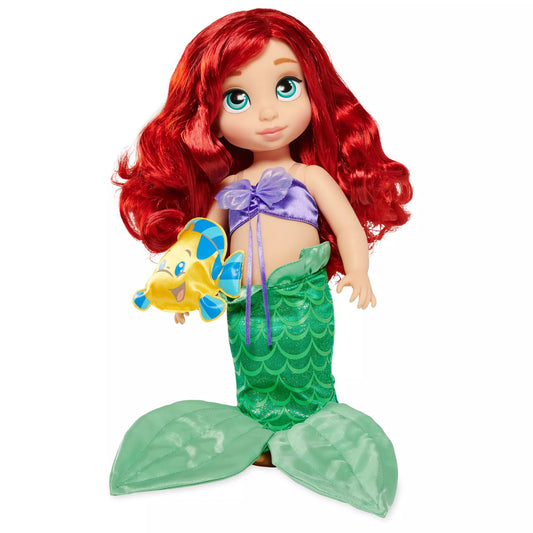 Disney Store Official Animators Collection Ariel Doll-The Little Mermaid-39cm-Toy Figure Detailed Plush Sculpting with Embroidered Features